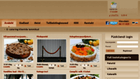 What E-catering.ee website looked like in 2018 (6 years ago)