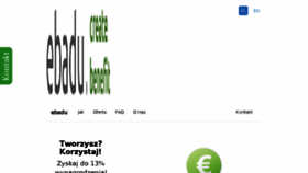 What Ebadu.pl website looked like in 2018 (6 years ago)
