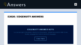 What Edge-answers.org website looked like in 2018 (6 years ago)
