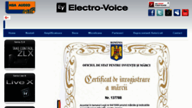 What Electrovoice.ro website looked like in 2018 (6 years ago)