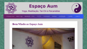 What Espacoaum.com.br website looked like in 2018 (6 years ago)