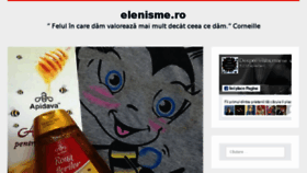 What Elenisme.ro website looked like in 2018 (6 years ago)