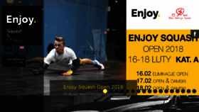 What Enjoysquash.com website looked like in 2018 (6 years ago)