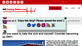 What Emttrainingstation.com website looked like in 2018 (6 years ago)