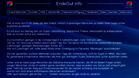 What Endegut.info website looked like in 2018 (6 years ago)