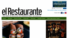 What Elrestaurante.com website looked like in 2018 (6 years ago)