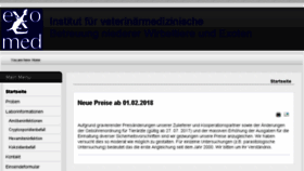 What Exomed.de website looked like in 2018 (6 years ago)