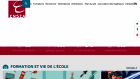 What Ensea.fr website looked like in 2018 (6 years ago)