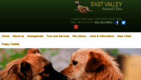 What Eastvalleyanimalclinic.com website looked like in 2018 (6 years ago)