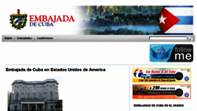 What Embajadadecuba.com website looked like in 2018 (6 years ago)