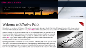 What Effectivefaith.co.uk website looked like in 2018 (6 years ago)