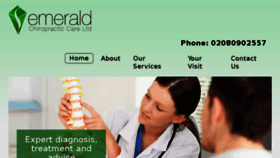 What Emeraldchiropracticcare.co.uk website looked like in 2018 (6 years ago)