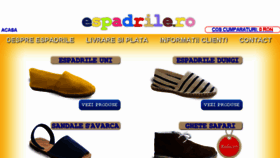 What Espadrile.ro website looked like in 2018 (6 years ago)