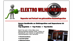 What Elektro-wilhelmsburg.de website looked like in 2018 (6 years ago)