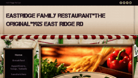 What Eastridgerestaurant1.com website looked like in 2018 (6 years ago)