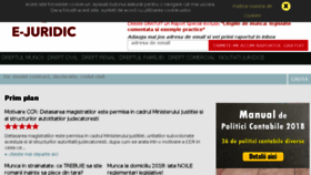 What E-juridic.manager.ro website looked like in 2018 (6 years ago)