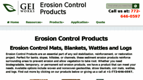 What Erosioncontrol-products.com website looked like in 2018 (6 years ago)