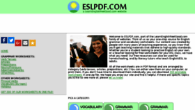 What Eslpdf.com website looked like in 2018 (6 years ago)
