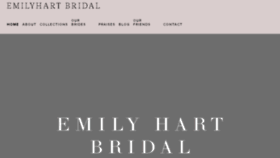 What Emilyhartbridal.com website looked like in 2018 (6 years ago)