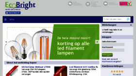 What Ecobright.be website looked like in 2018 (6 years ago)