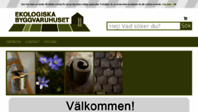 What Ekologiskabyggvaruhuset.se website looked like in 2018 (6 years ago)