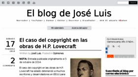 What Elblogdejoseluis.com.mx website looked like in 2018 (6 years ago)