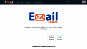 What Emailheaders.net website looked like in 2018 (6 years ago)
