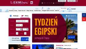 What Eximtours.pl website looked like in 2018 (6 years ago)
