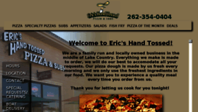 What Ericshandtossedpizza.com website looked like in 2018 (6 years ago)