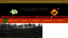 What Escargotruche.fr website looked like in 2018 (6 years ago)