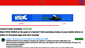 What Earnrobux.today website looked like in 2018 (6 years ago)