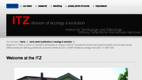 What Ecolevol.de website looked like in 2018 (6 years ago)