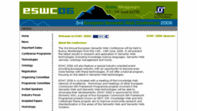 What Eswc2006.org website looked like in 2018 (6 years ago)