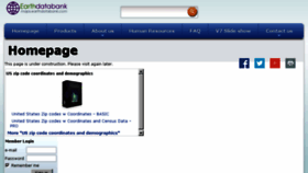 What Earthdatabank.com website looked like in 2018 (6 years ago)