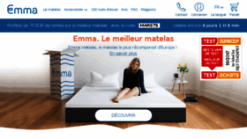 What Emma-matelas.be website looked like in 2018 (6 years ago)