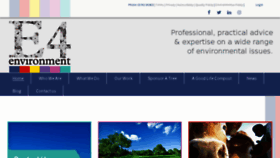What E4environment.co.uk website looked like in 2018 (6 years ago)