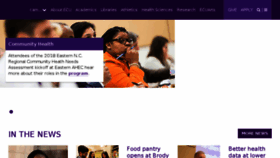 What Ecu.edu website looked like in 2018 (6 years ago)