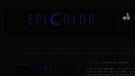 What Epicolor.film website looked like in 2018 (6 years ago)