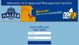 What Eapproval.haleebfoods.com website looked like in 2018 (6 years ago)