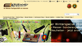 What Eknives.de website looked like in 2018 (6 years ago)