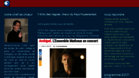 What Echodesvagues.fr website looked like in 2018 (6 years ago)