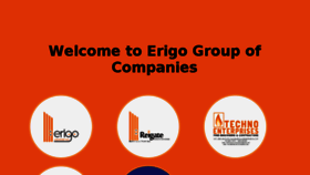 What Erigo.co website looked like in 2018 (6 years ago)