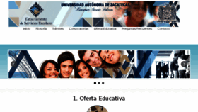 What Escolar.uaz.edu.mx website looked like in 2018 (6 years ago)