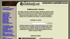 What Eprehledy.cz website looked like in 2018 (6 years ago)