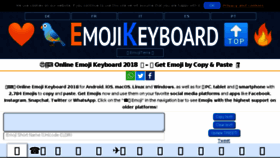 What Emojikeyboard.top website looked like in 2018 (6 years ago)