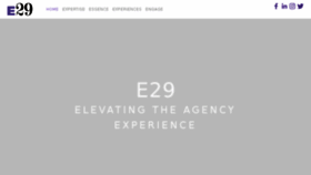 What E29marketing.com website looked like in 2018 (6 years ago)