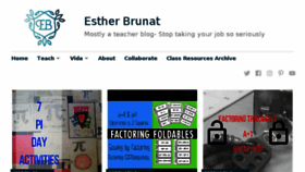 What Estherbrunat.com website looked like in 2018 (6 years ago)