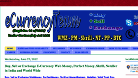 What Ecurrencyteam.com website looked like in 2018 (6 years ago)