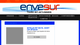 What Envasur.com website looked like in 2018 (6 years ago)