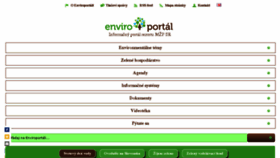 What Enviroportal.sk website looked like in 2018 (6 years ago)
